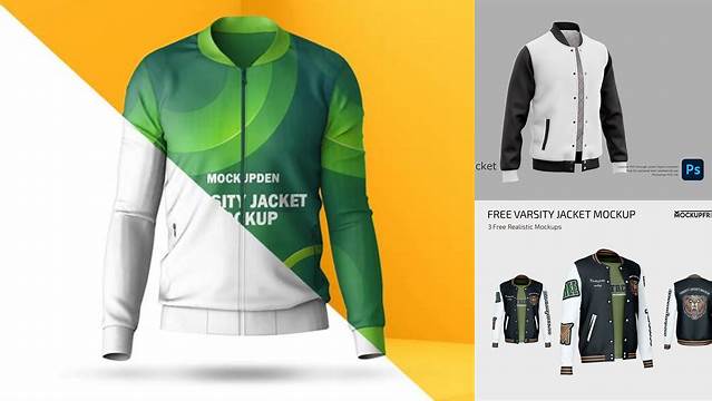 1207+ Varsity Jacket Mock Up Free PSD