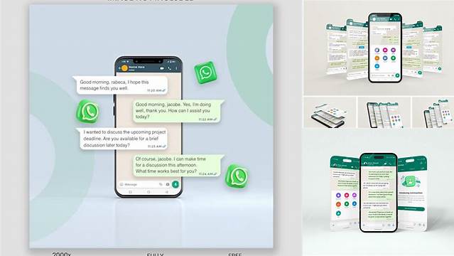 1215+ Psd Whatsapp Chat Mockup File Free Download