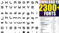 1218+ Coreldraw Fonts Pack Free Download High-Quality PSD Files