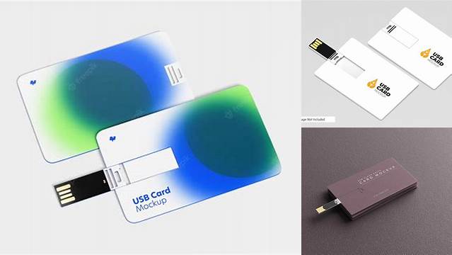 1219+ Usb Card Mockup Psd Customizable PSD