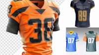 1223+ American Football Jersey Mockup Free Best for Showcase