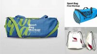 1238+ Sport Bag Mockup Download Free PSD