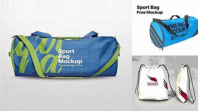 1238+ Sport Bag Mockup Download Free PSD