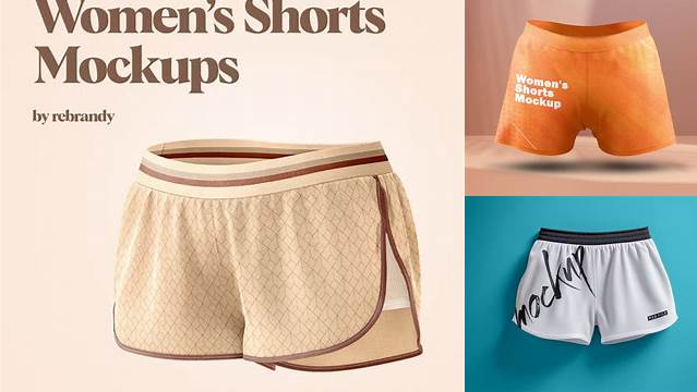 1238+ Women Shorts Mockup PSD Download