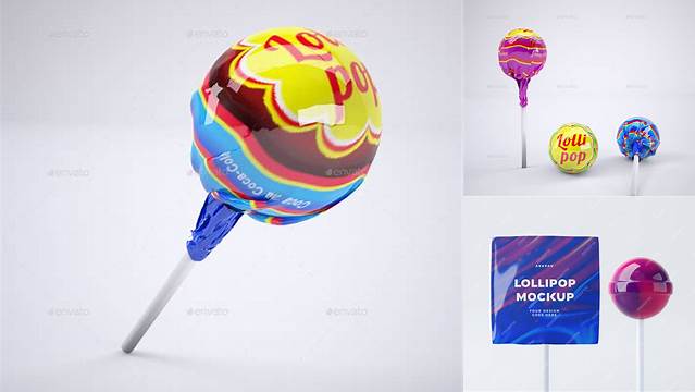 1249+ Lollipop Mockup Free Hight Resolution