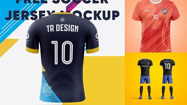 1258+ Mockup Gratis Camiseta De Futbol Smart PNG Image