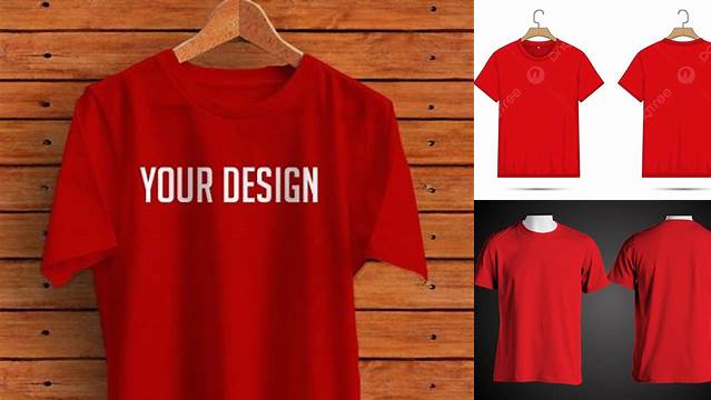 1262+ Mock Up Kaos Merah PSD Free Download