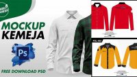 1290+ Mockup Baju Kemeja Download Free