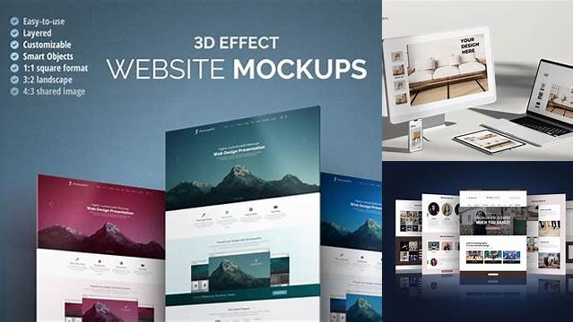 1295+ Illustrator Website Mockup Template PSD Free Download