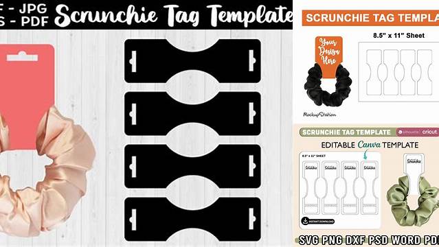 1300+ Scrunchie Tag Template Photoshop Resource Free