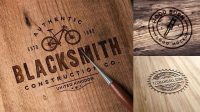 1303+ Wood Burn Mockup Best Free Resource