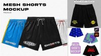 1307+ Mesh Shorts Mockup Psd Free PSD