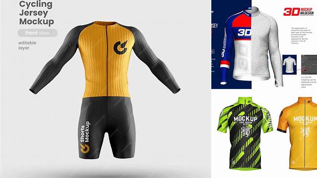 1309+ Free Cycling Jersey Mockup High-Quality Creative PSD