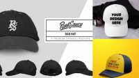 1311+ Dad Hat Mockup Free Design Resource