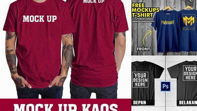 1313+ Download Mockup Kaos Depan Belakang Creative PSD Resources