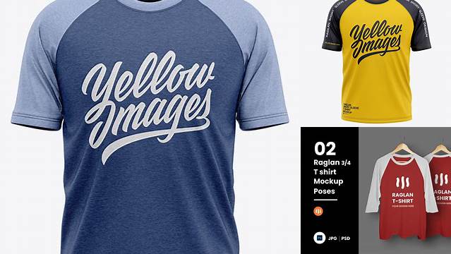 1316+ Raglan Tshirt Mockup Free Graphic Design Resource