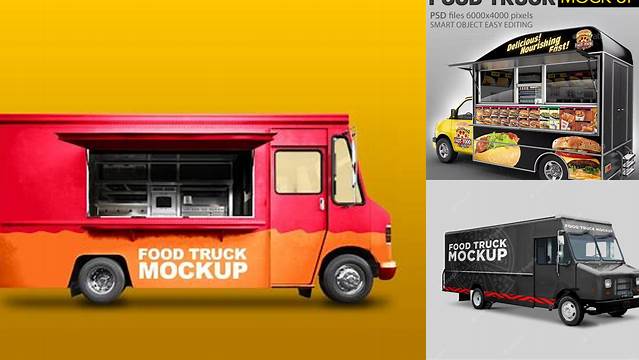 1319+ Food Truck Mockup For Free Download