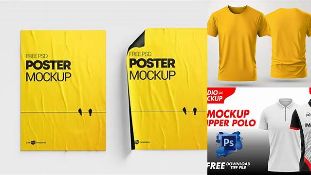 1330+ Yellow Images Mockup Free Download Include TIFF