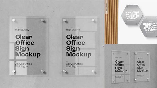 1334+ Office Signage Mockup Layered PSD File