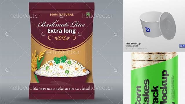 1337+ Rice Bowl Packaging Mockup Custom Graphic Mockup File