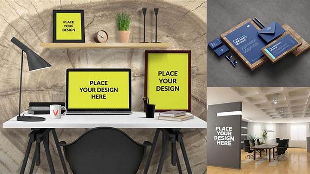 1348+ Office Set Mockup Free Easy Editable