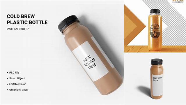 1353+ Mockup Botol Kopi High-End Creative PSD Template