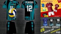 1354+ Mockup Jersey Volly Custom PSD Mockup Template