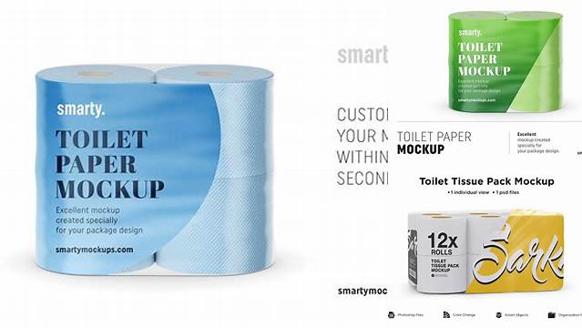 1356+ Toilet Paper Packaging Mockup Free Download Free