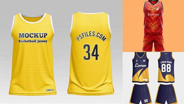 1357+ Basketball Jersey Mockup Free Download Creative Design File