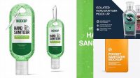 1365+ Pocket Hand Sanitizer Mockup Easy Editable