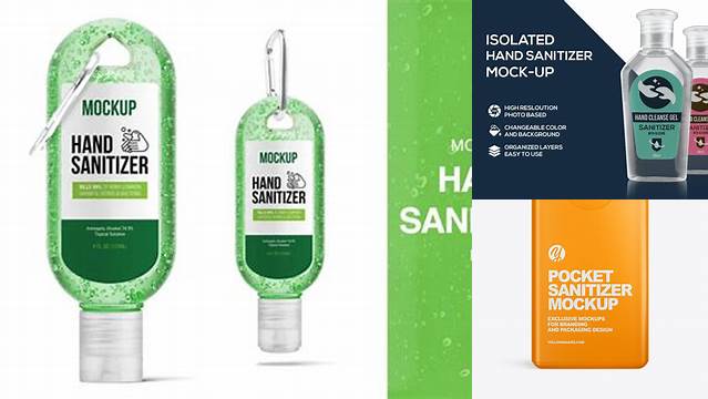 1365+ Pocket Hand Sanitizer Mockup Easy Editable