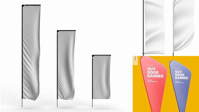 1368+ Telescopic Banner Mockup PSD Download