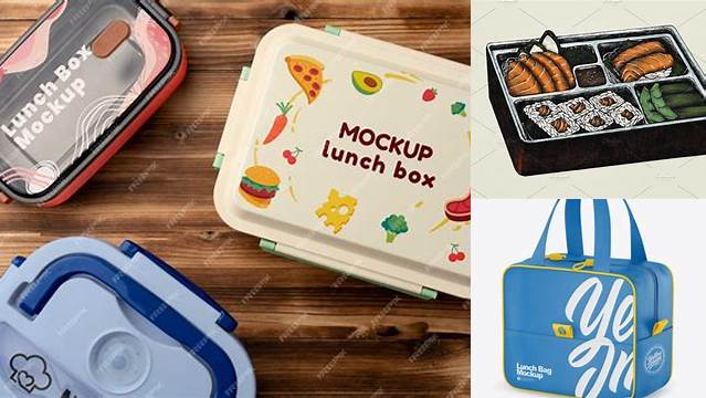 1370+ Lunch Box Mock Up Digital Download