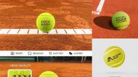 1372+ Tennis Mockup High-Resolution PSD Download