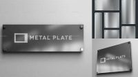 1373+ Metal Plate Mockup Free Smart PNG Image