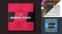 1374+ Gym Towel Mockup For Free Download