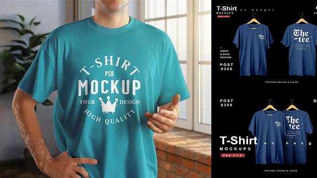 1375+ T Shirt Mockup Vk Custom PSD Mockup Template