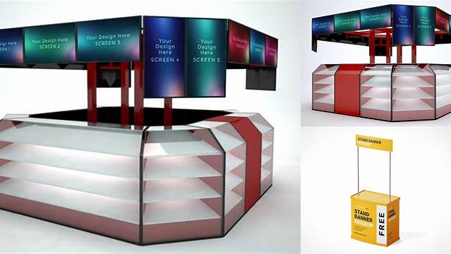 1379+ Kiosk Mockup Free Download High-Quality Creative PSD