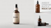 1388+ Amber Spray Bottle Mockup Best for Showcase