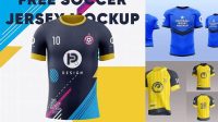 1394+ Soccer Jersey Mockup Free Professional PSD Template