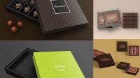 1398+ Chocolate Box Mockups Professional PSD Mockup