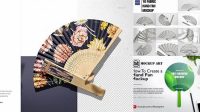 1407+ Paper Fan Mockup Easy-to-Edit Photoshop Freebie