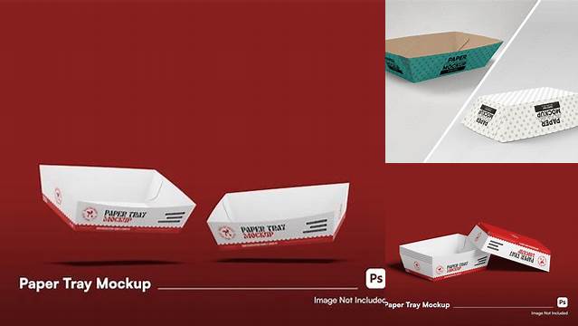 1410+ Tray Paper Mockup PSD Download