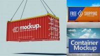 1417+ Container Mockup Psd Free Download PSD File for Designers