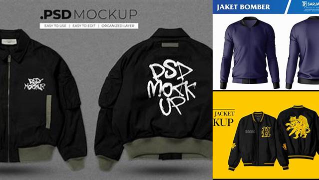 1421+ Jaket Bomber Mockup PSD Free Download