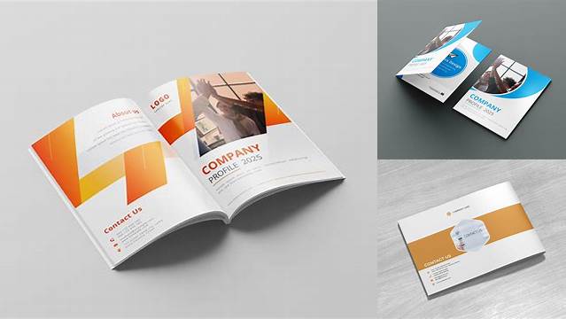 1430+ Mockup Company Profile Professional PSD Mockup