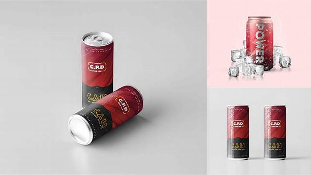 1445+ Clear Can Mockup PSD Download