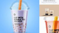 1448+ Boba Mockup Creative Design Resource