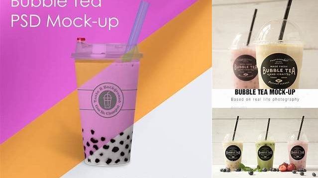 1451+ Boba Tea Mockup High-Resolution Graphic