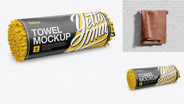 1452+ Microfiber Towel Mockup Download Free